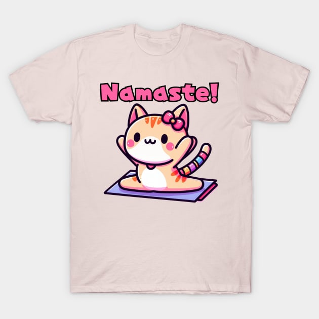 Meow Yoga instructor T-Shirt by Japanese Fever